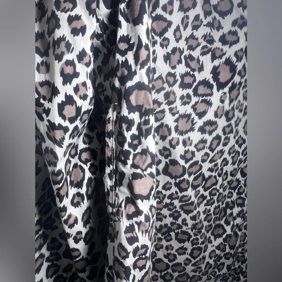 NWT Dennis Basso Animal Print Leopard Trench Coat Brown M - Picture 8 of 10